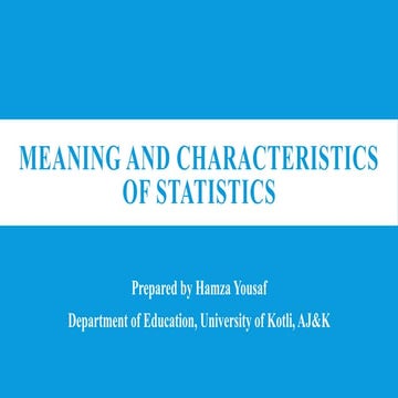Meaning and Characteristics of Statistics.pptx