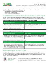 Meaningful learning teacher-tips