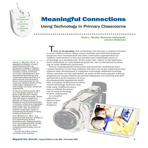 Meaningful connections using technology in primary classrooms