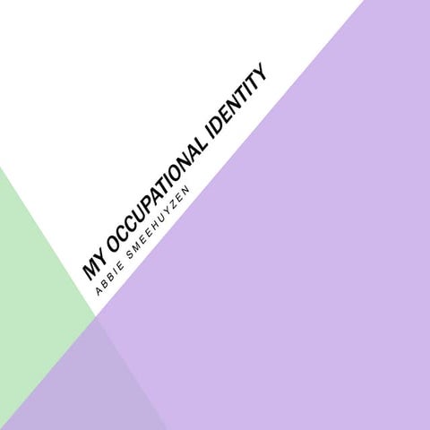 Meaningful occupations powerpoint