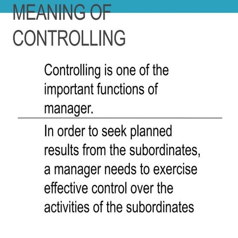 MANAGEMENT CONTROL SYSTEM | PPTX