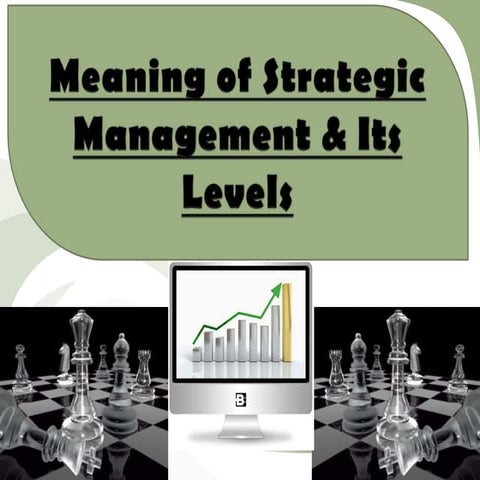 Meaning of strategic management & its levels111