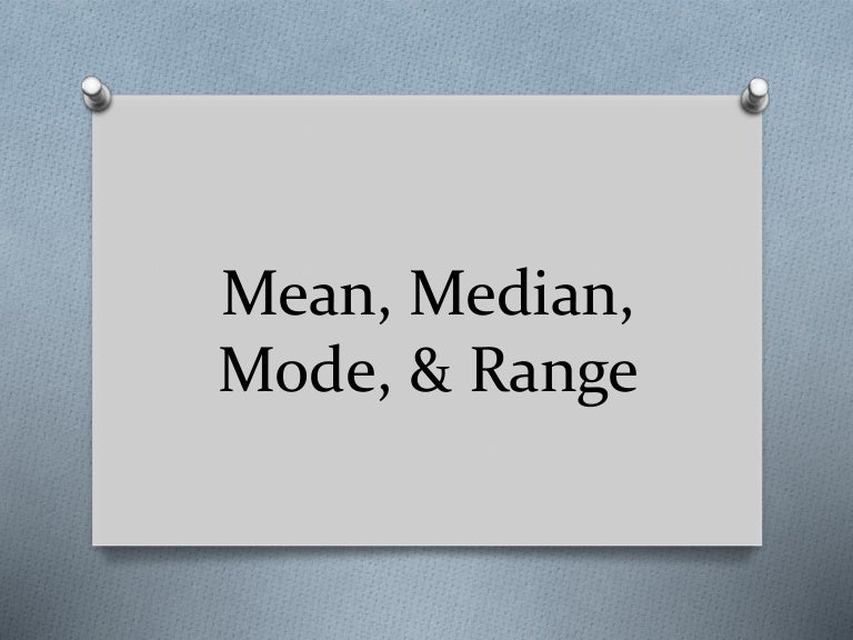 Mean-median-mode