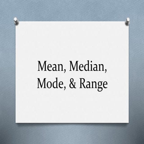 Mean-median-mode