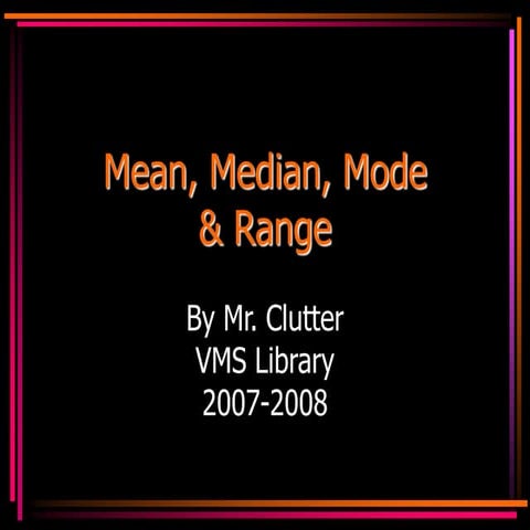 Mean, Mode, Median.ppt image.