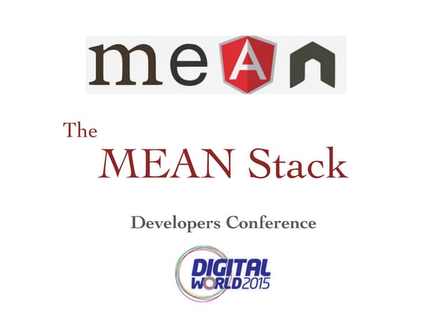 The MEAN Stack