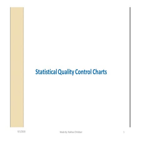 Mean range chart statistical quality chart | PDF