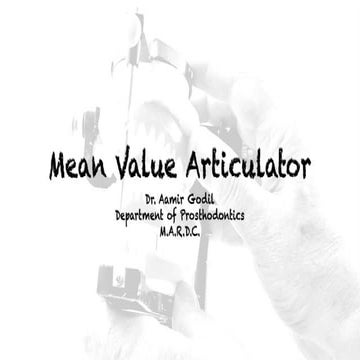 Mean Value Articulator