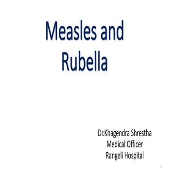 Measles and rubella