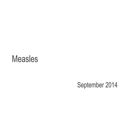 Measles vaccination some data