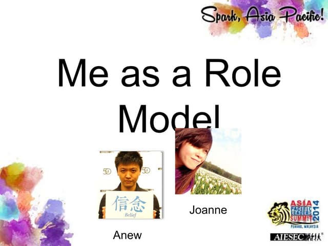 Day Two: Me as role model