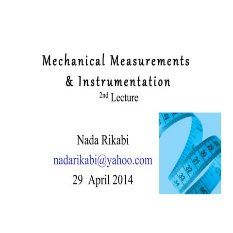 Measure 2nd lec