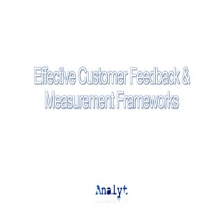 Measurecamp 6 session: Effective Cu...