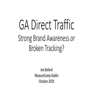 MeasureCamp Dublin 2019 Joe Bollard