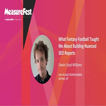 What Fantasy Football Taught Me About Building Nuanced SEO Reports