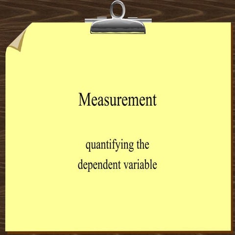 Measurement