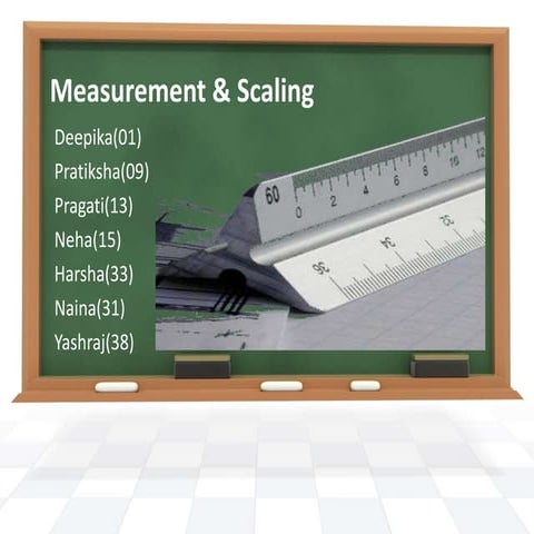 Measurement and Scaling