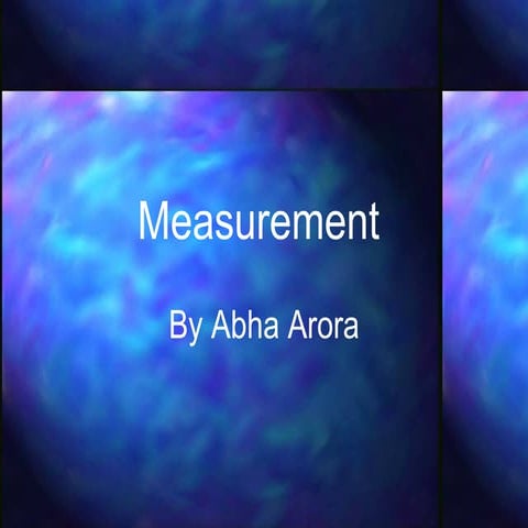 Measurement3 | PPT