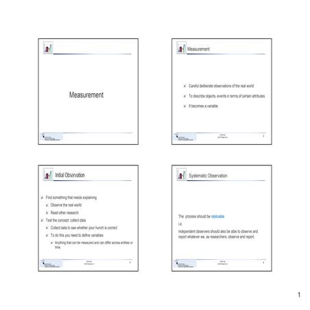 Measurement and measurement scales