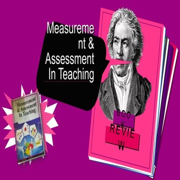 Measurement &; assessment in teaching