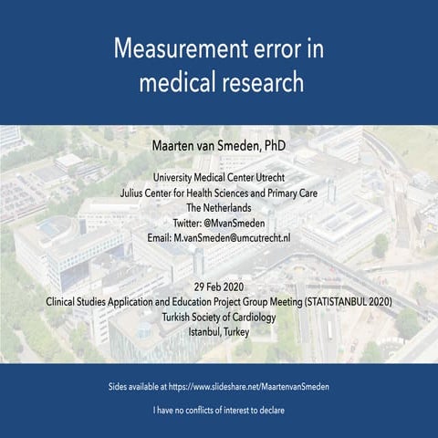 Measurement error in medical research