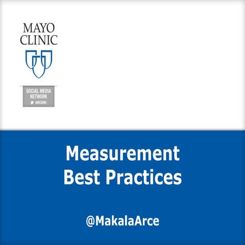 Measurement Best Practices