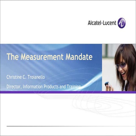 Measurement Mandate Corp Univ Summit May 2007