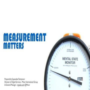 Measurement Matters