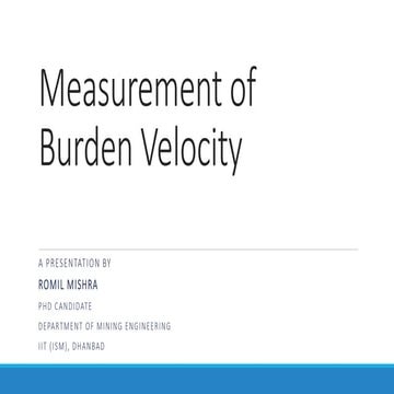 Measurement of burden velocity by High Speed Video Camera.pptx