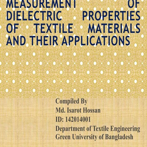 Measurement of dielectric properties of textile materials and their ...