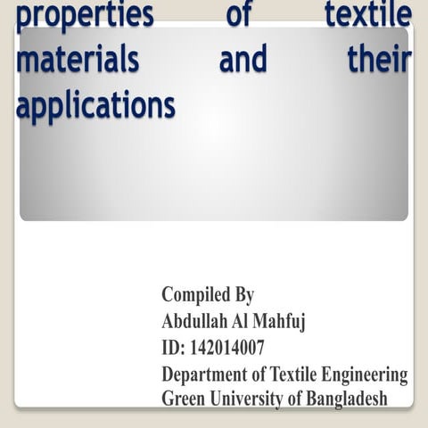 Measurement of dielectric properties of textile materials and their applications