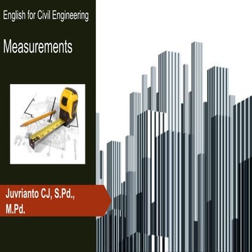Measurements - English for Civil Engineering