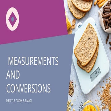 Measurements andnnnnnnn Conversions.pptx