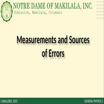 The Measurements and Sources of Errors.pptx