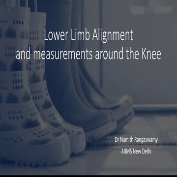 Measurements around knee