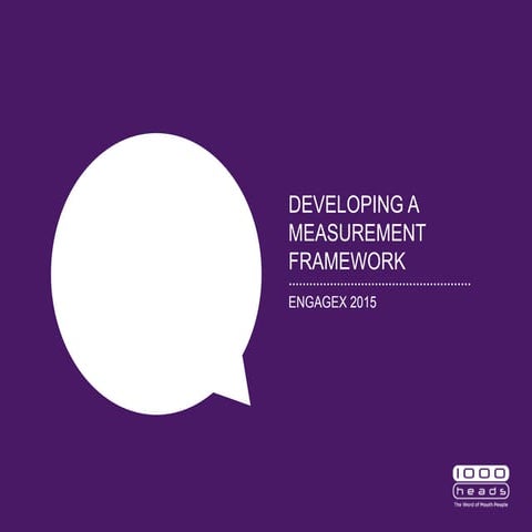 Social Bakers EngageX: Building Measurement Frameworks - 1000heads