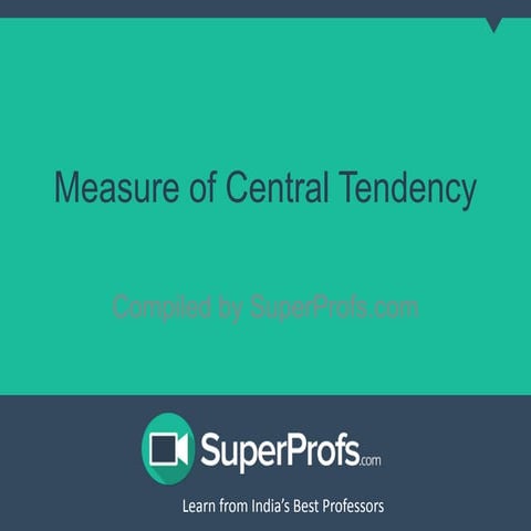Measure of Central Tendency