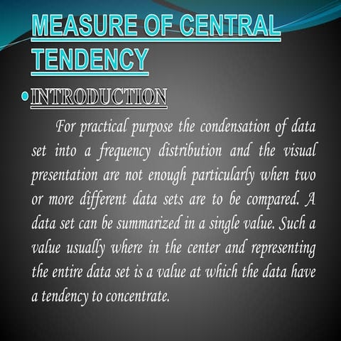 Measure of central tendency(0039)