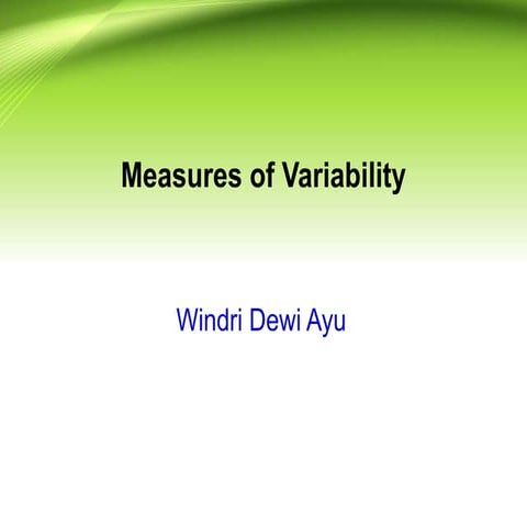 measure of variability (windri). In research include example