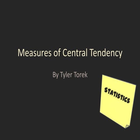 Measures of central tendency