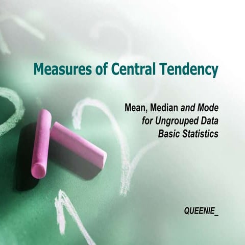 Measures of Central Tendency 
