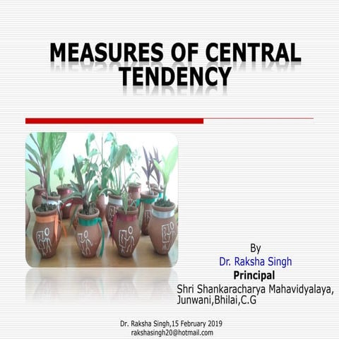 Measures of central tendency