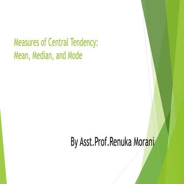 Measures of central tendency