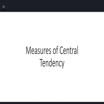 Measures of Central Tendency: Ungrouped and Grouped | PPTX