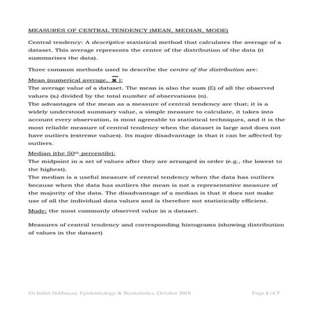 Measures of central tendency and dispersion mphpt-201844