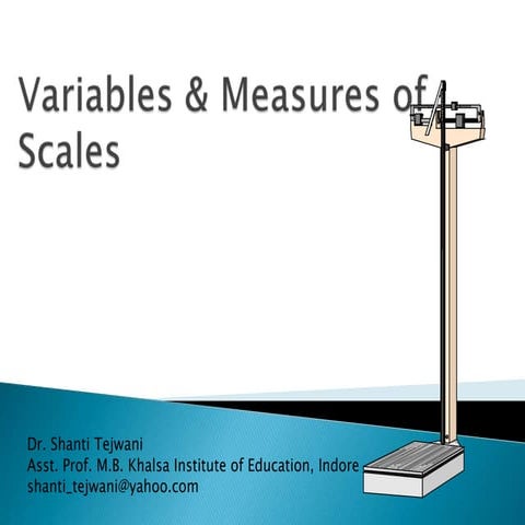 Measures of scales