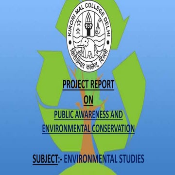 Public Awareness and Environmental conservatin