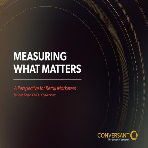Measuring what Matters