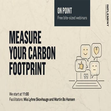 Measure your carbon footprint