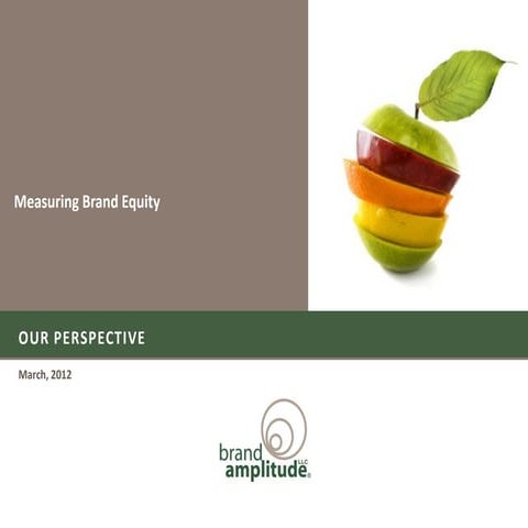 Measuring Brand Equity